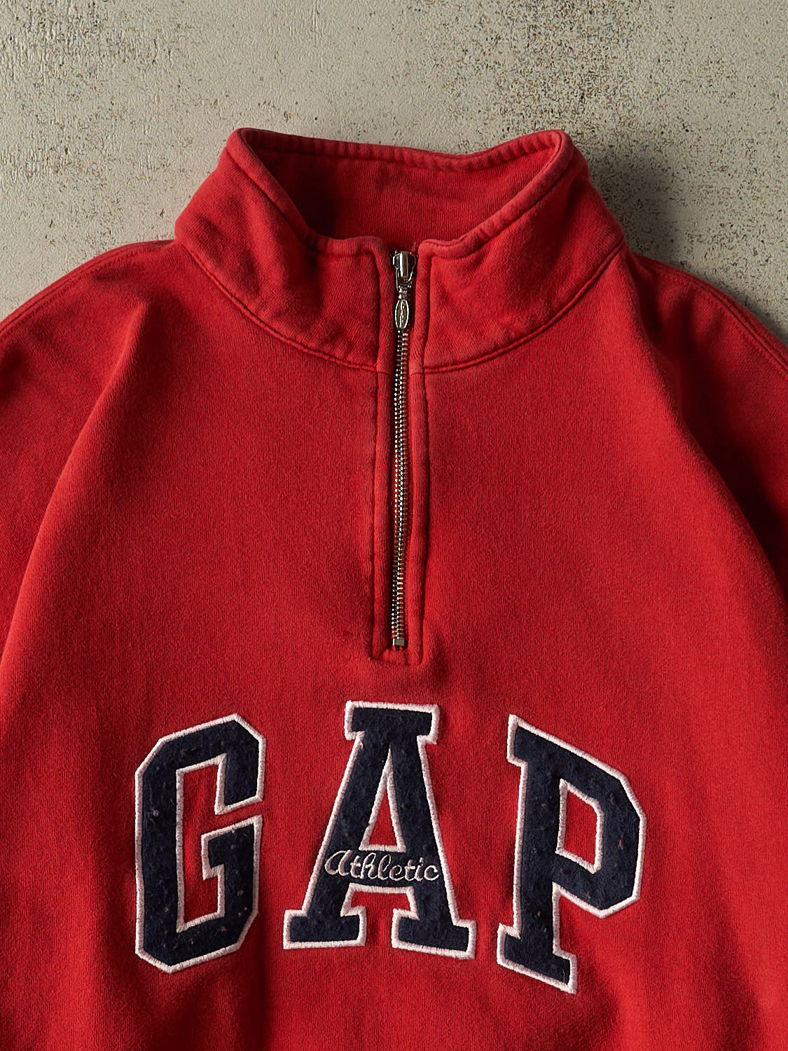 Vintage 90s Red Gap Embroidered Quarter Zip (L/XL)