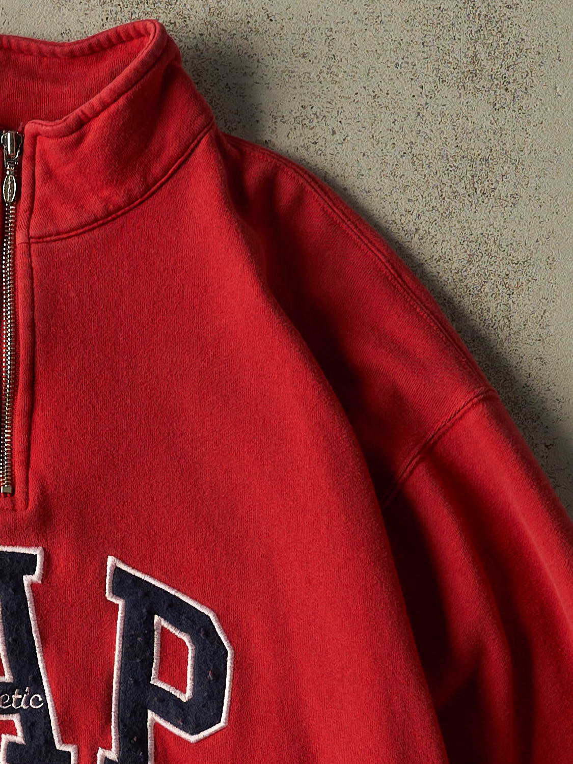 Vintage 90s Red Gap Embroidered Quarter Zip (L/XL)