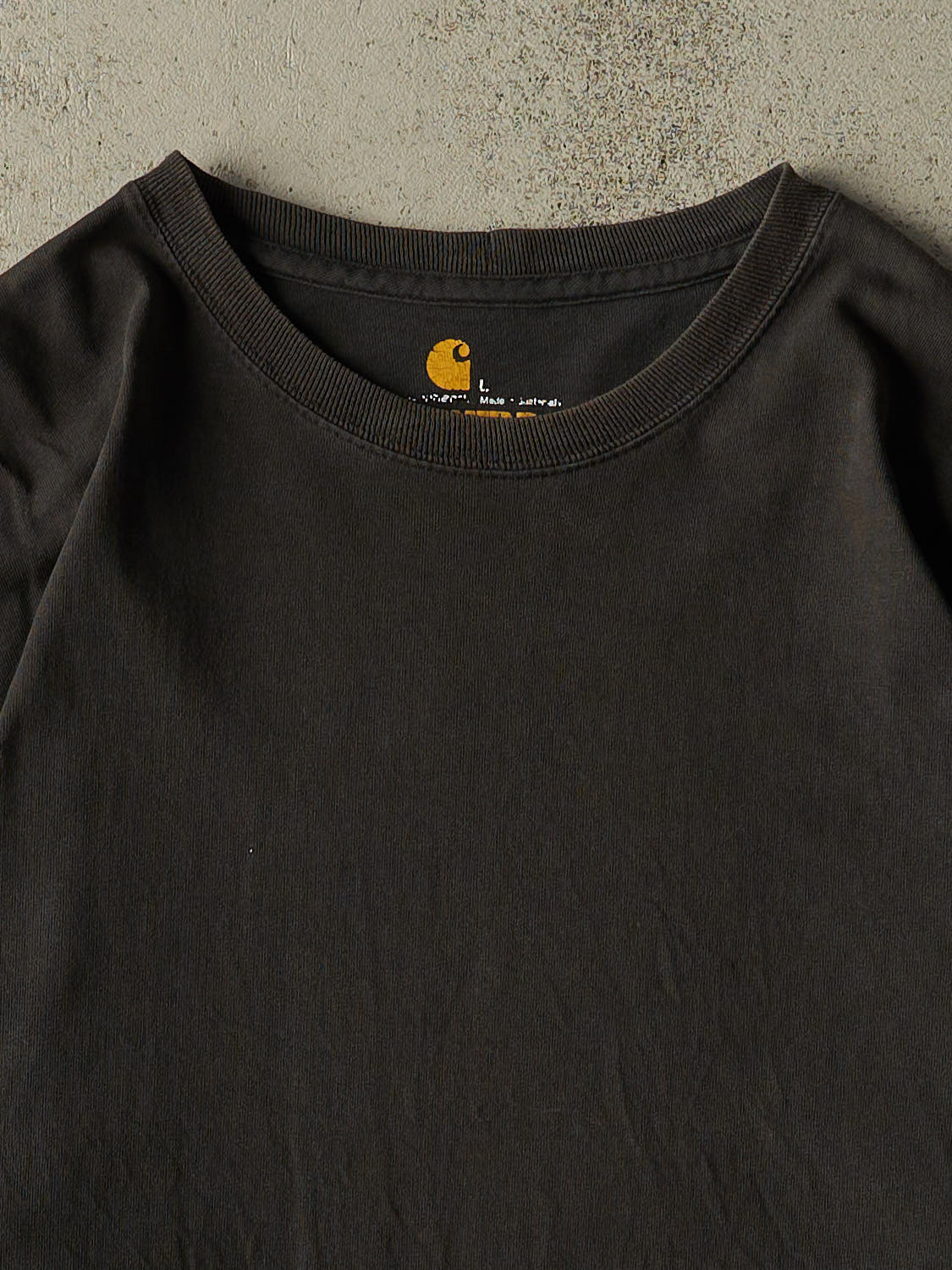 Vintage Y2K Faded Black Carhartt Long Sleeve (XL/XXL)