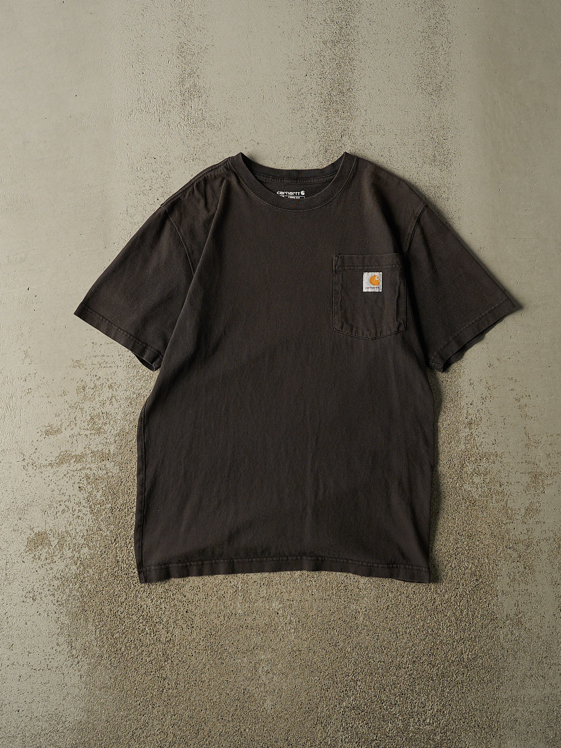 Vintage Y2K Faded Black Carhartt Pocket Tee (M/L)