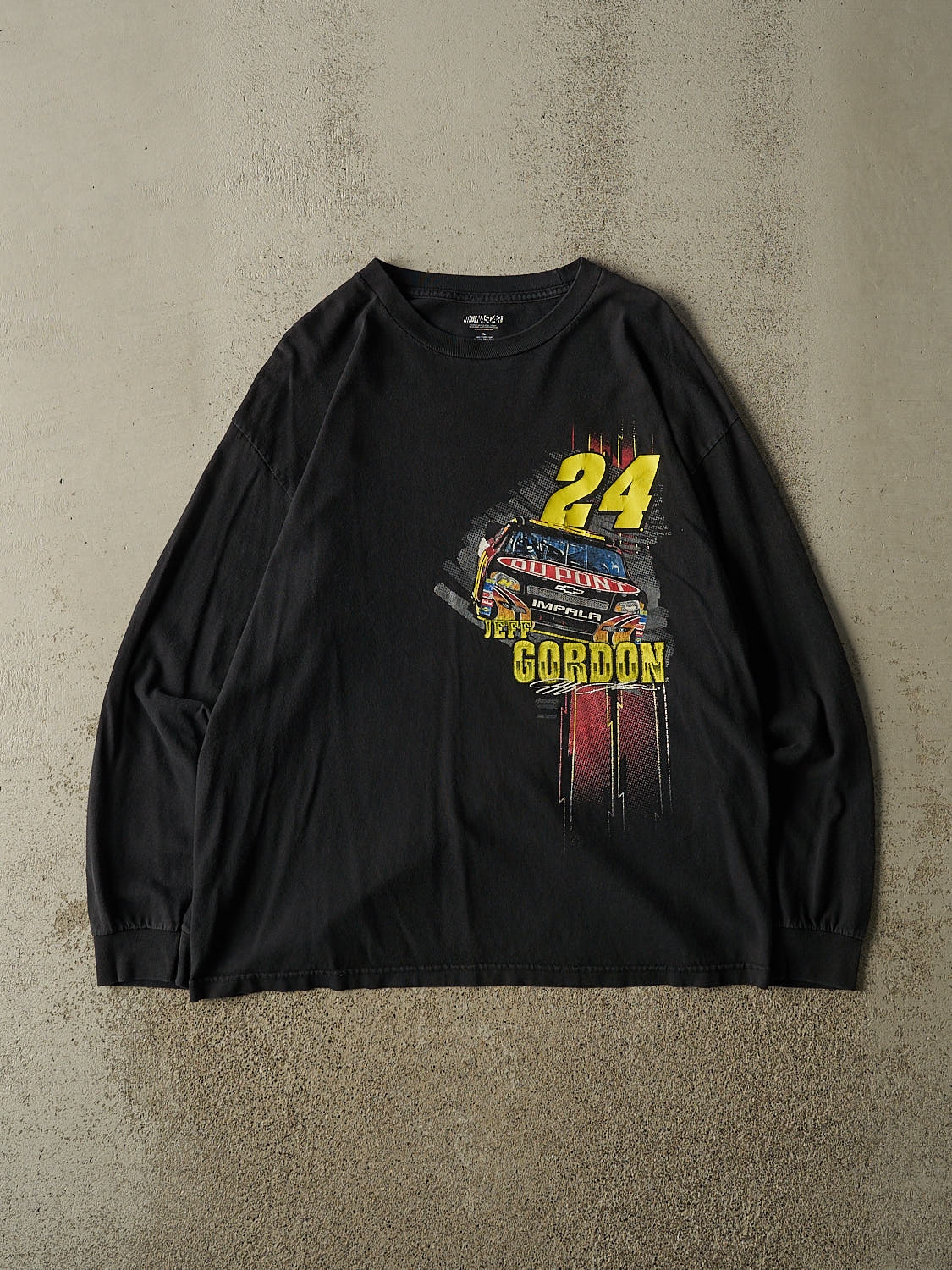 Vintage Y2K Black Jeff Gordon Nascar Long Sleeve (L/XL)