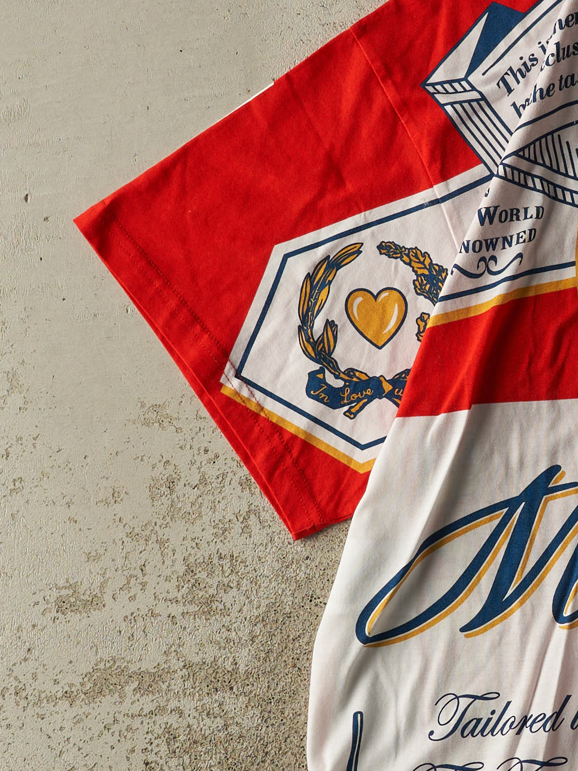 Vintage Y2K Red Moschino x Budweiser Tee (XL)