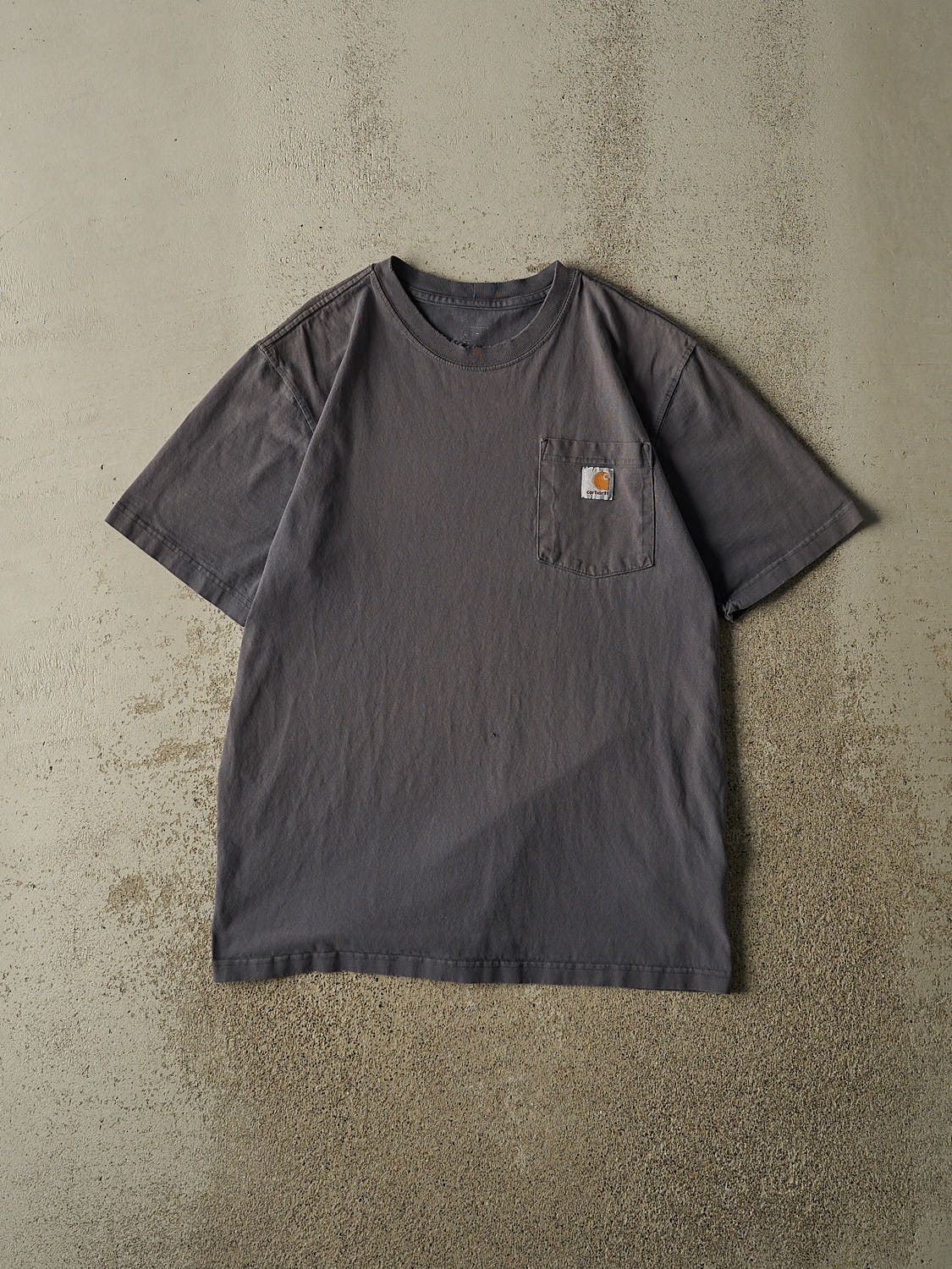Vintage Y2K Charcoal Grey Carhartt Pocket Tee (L)
