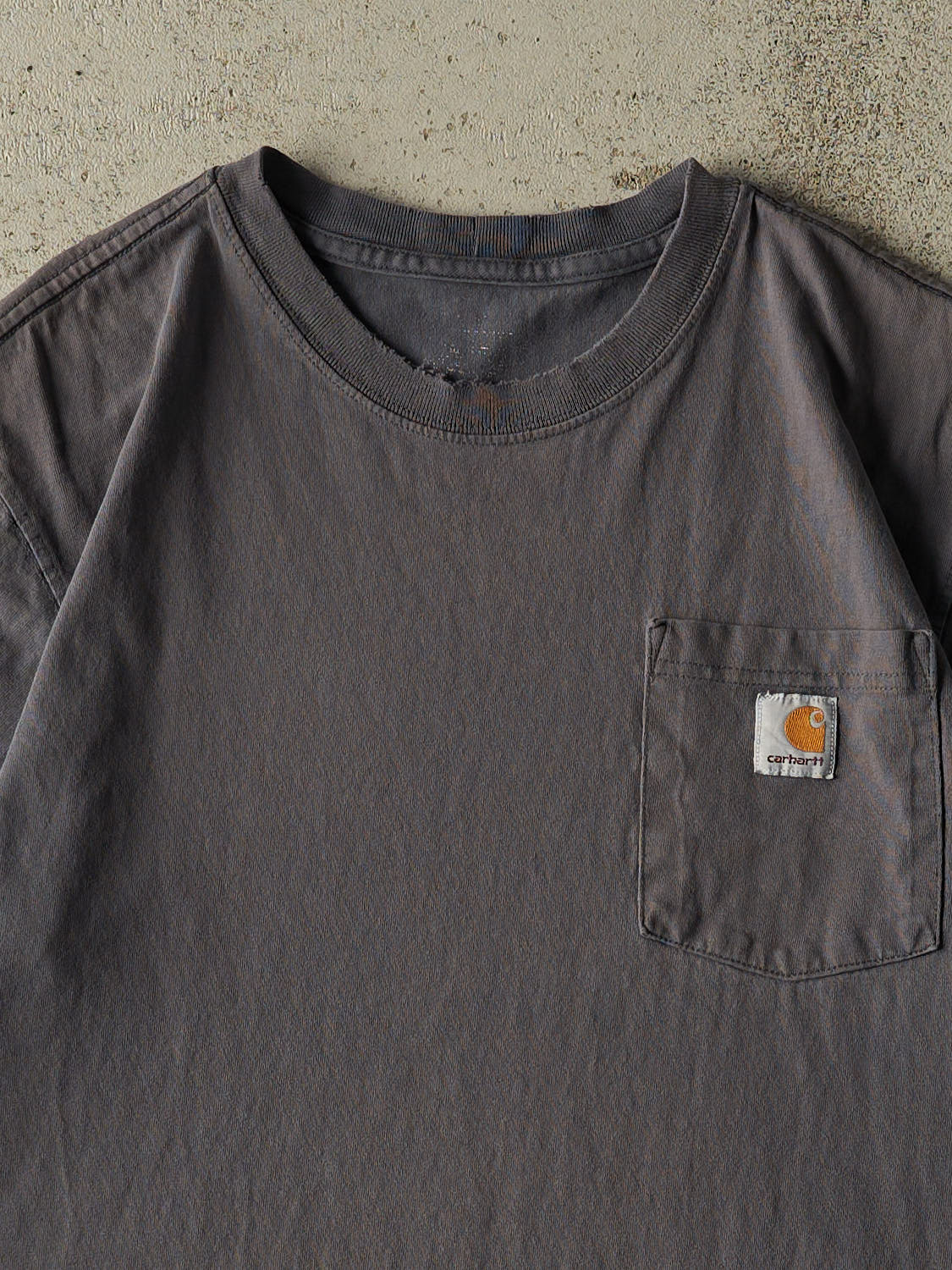 Vintage Y2K Charcoal Grey Carhartt Pocket Tee (L)