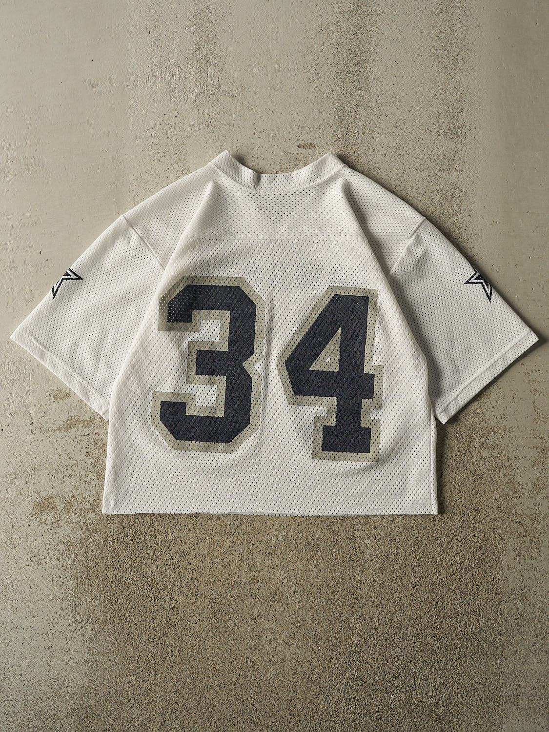 Vintage 90s White Dallas Cowboys #34 Cropped Jersey (M/L)
