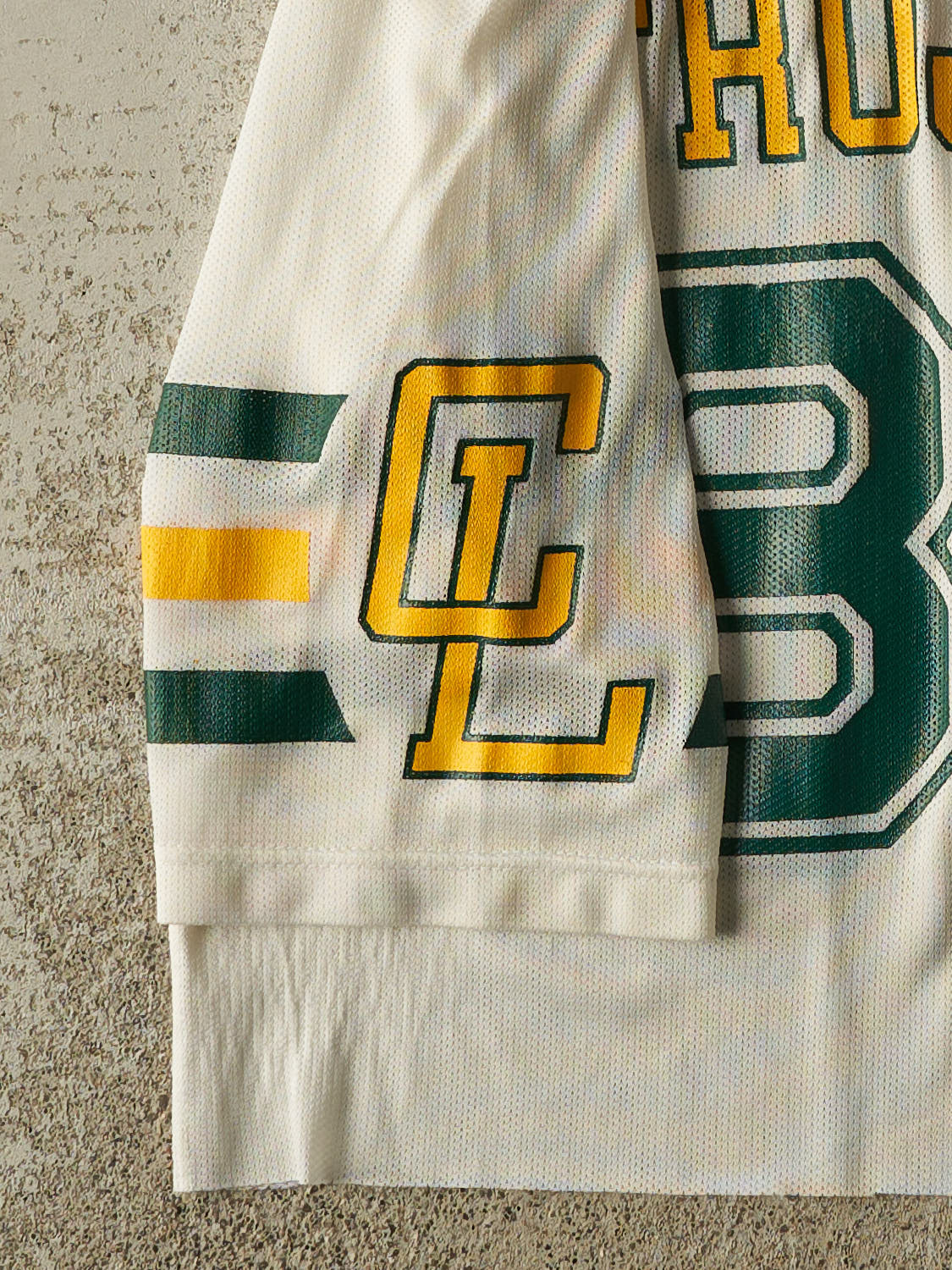 Vintage 90s White CL Trojans #88 Cropped Football Jersey (M/L)