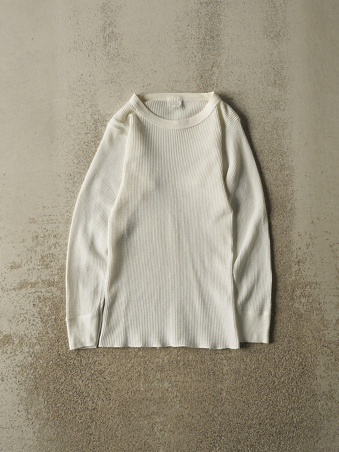 Vintage 90s White Thermal Long Sleeve (XXS)