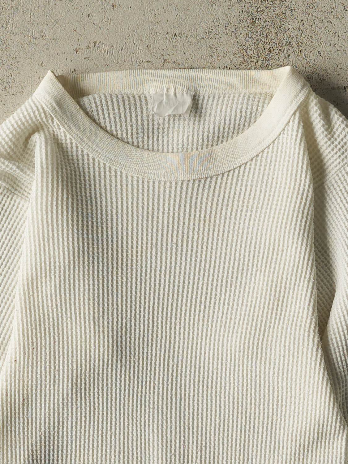 Vintage 90s White Thermal Long Sleeve (XXS)
