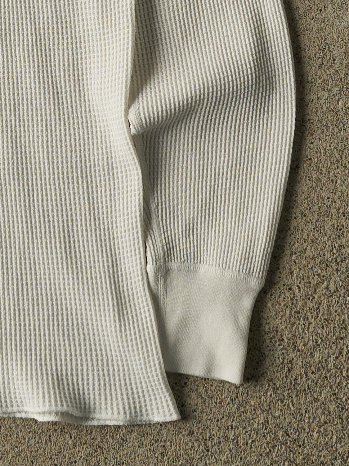 Vintage 90s White Thermal Long Sleeve (XS/S)