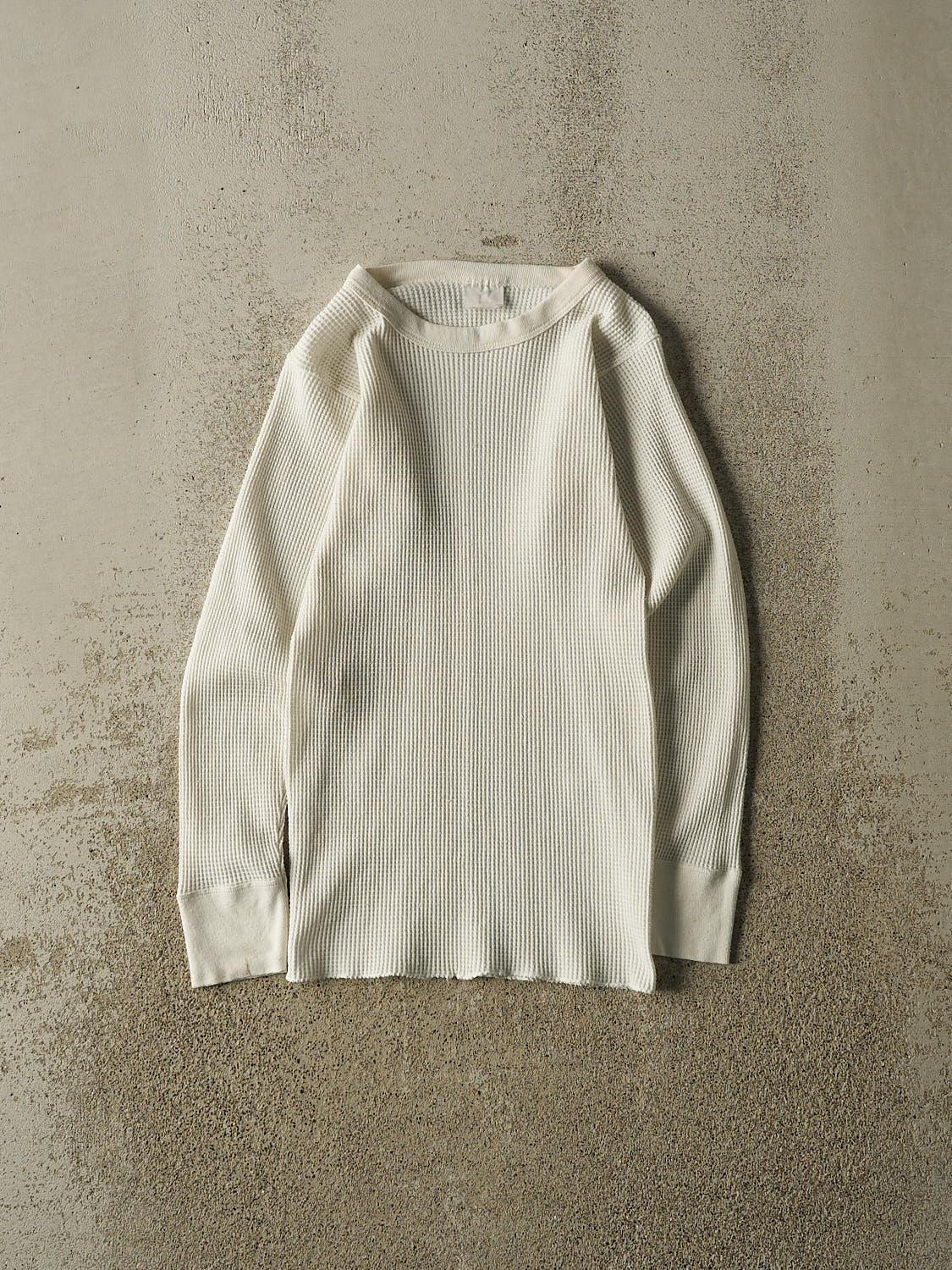 Vintage 90s White Thermal Long Sleeve (XXS/XS)