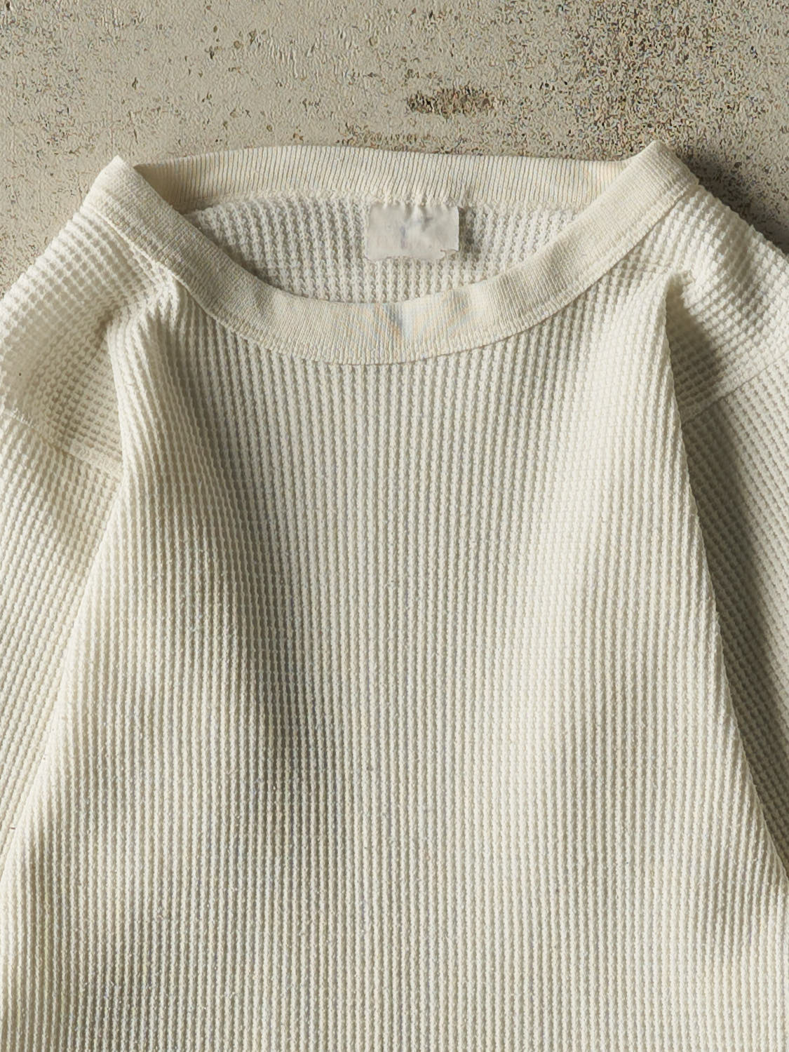 Vintage 90s White Thermal Long Sleeve (XXS/XS)
