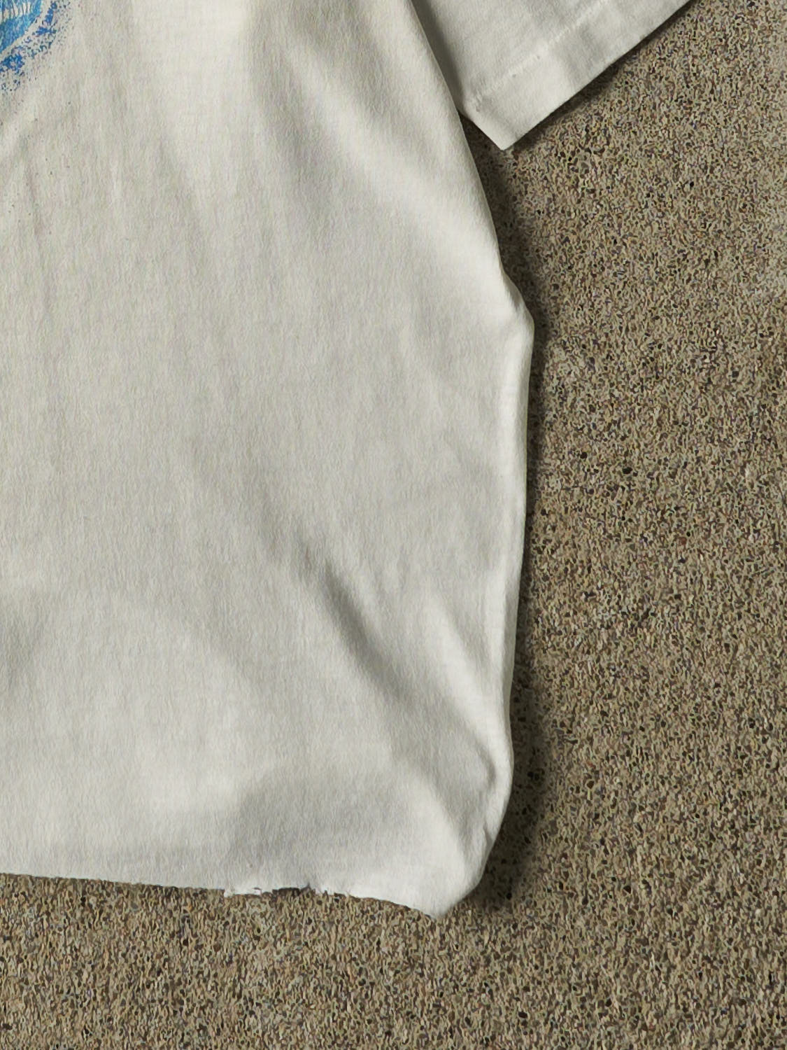 Vintage 80s White Florida Cropped Single Stitch Tee (M/L)