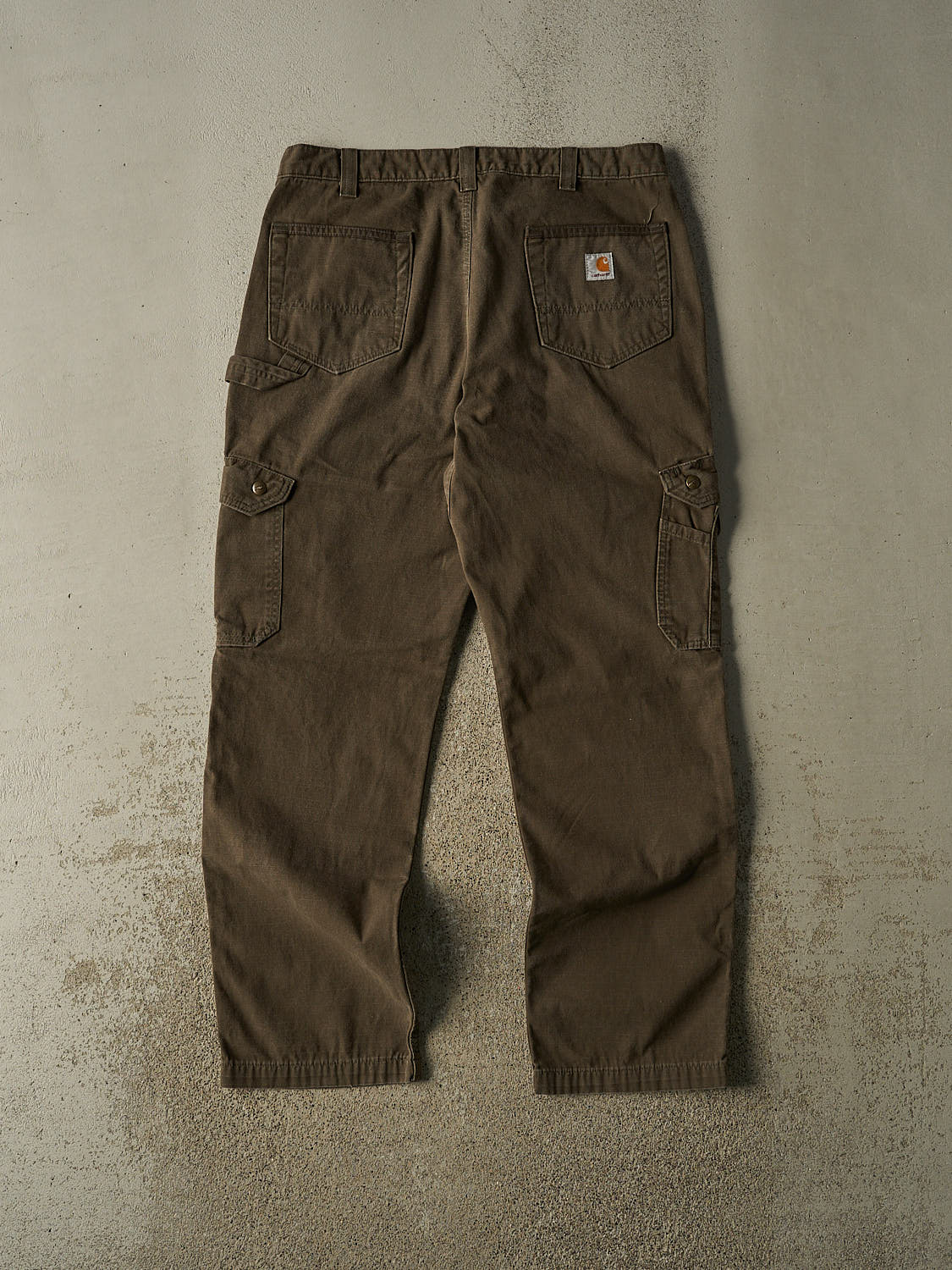 Vintage Y2K Brown Carhartt Double Knee Cargo Ripstop Carpenter Pants (36x31.5)