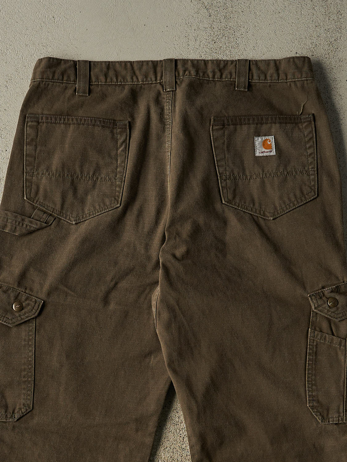 Vintage Y2K Brown Carhartt Double Knee Cargo Ripstop Carpenter Pants (36x31.5)