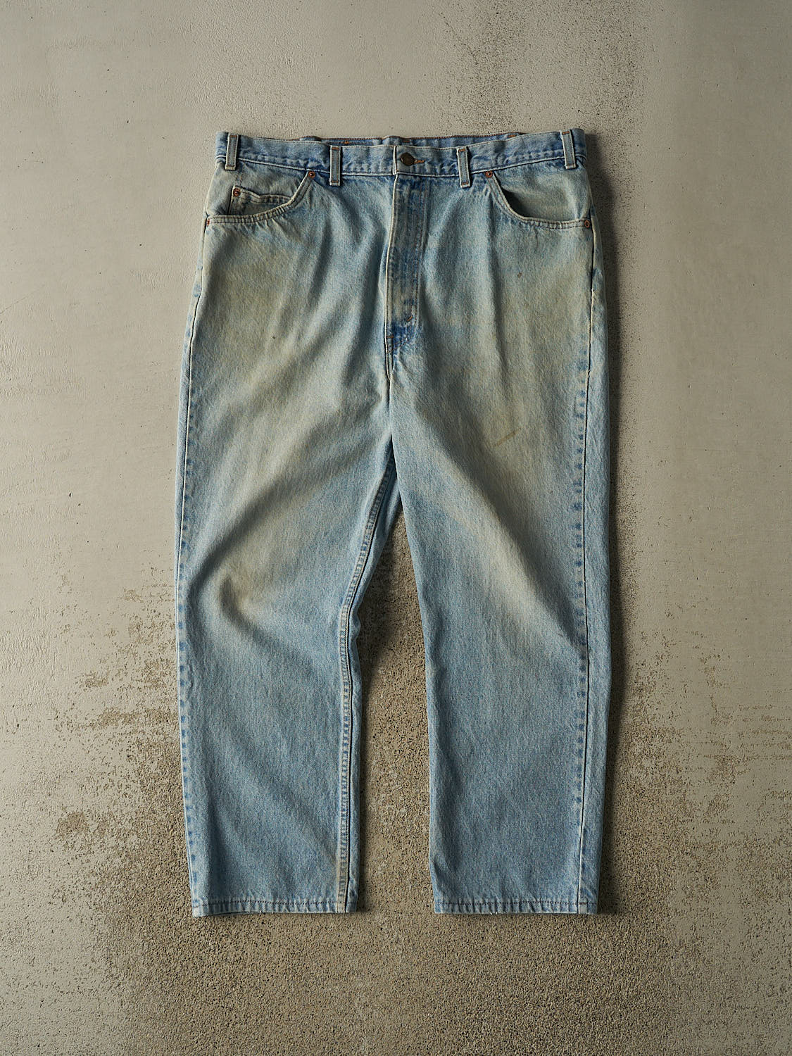 Vintage 90s Light Wash Levi's Orange Tab Jeans (38x27.5)