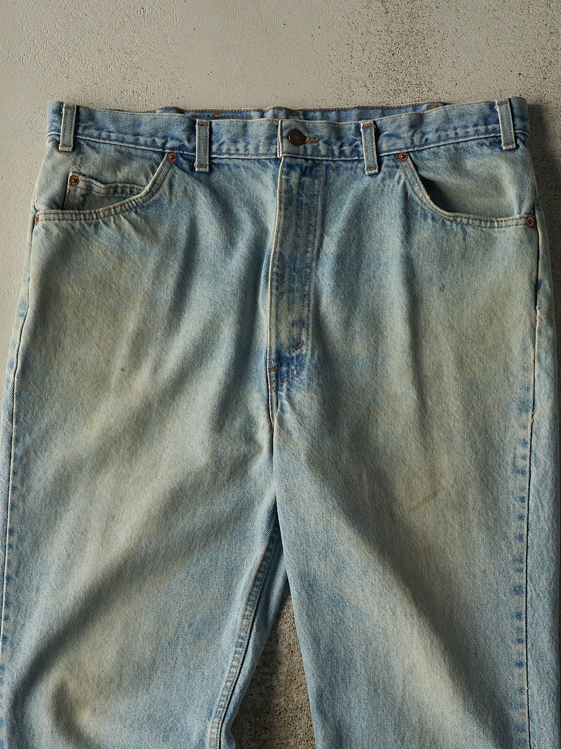 Vintage 90s Light Wash Levi's Orange Tab Jeans (38x27.5)