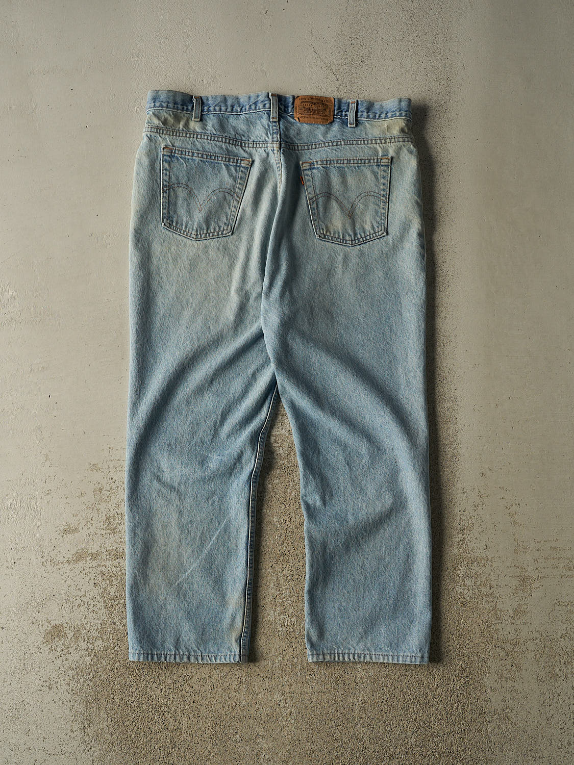 Vintage 90s Light Wash Levi's Orange Tab Jeans (38x27.5)