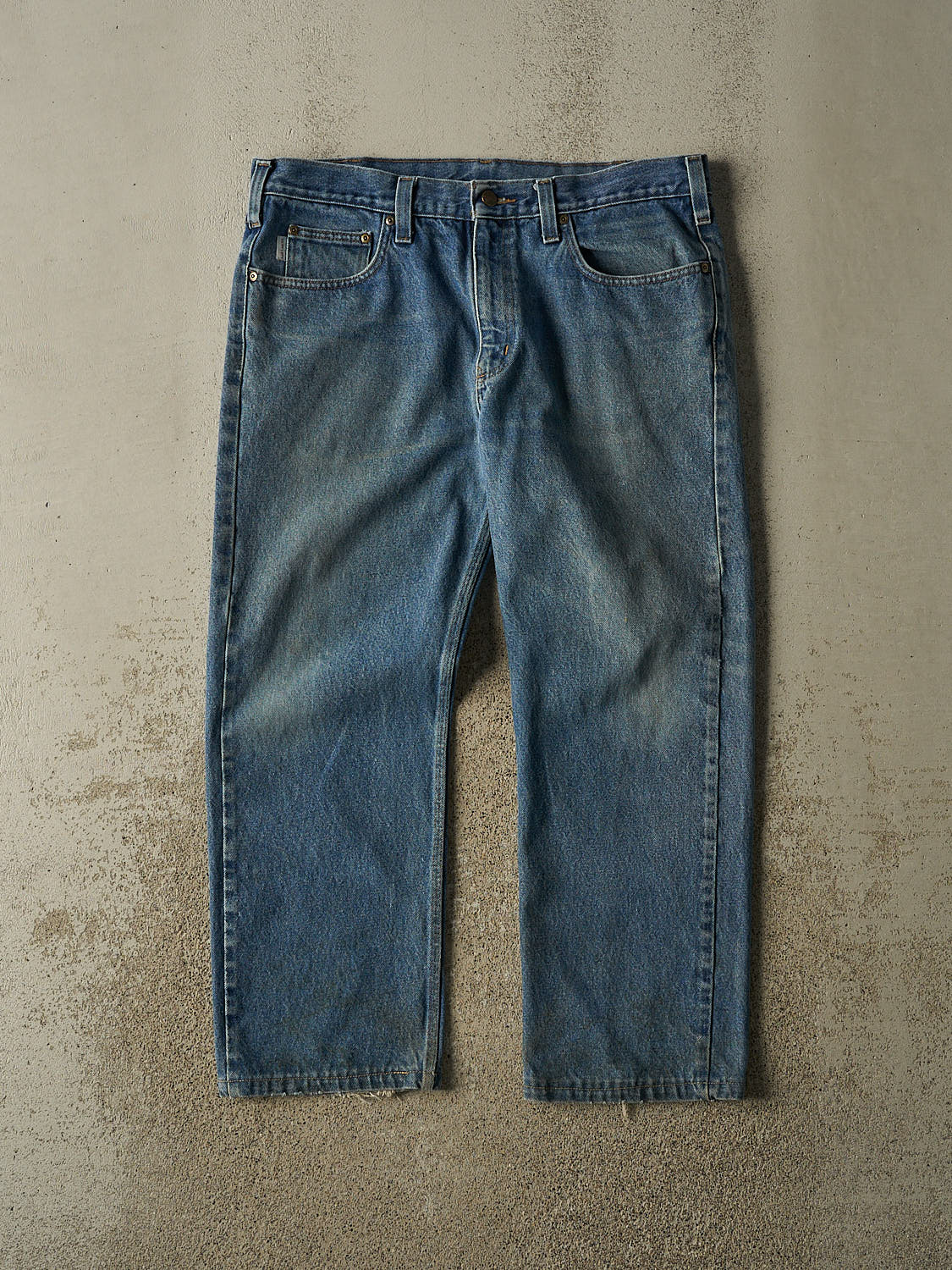 Vintage 90s Dark Wash Carhartt Jeans (37x27)