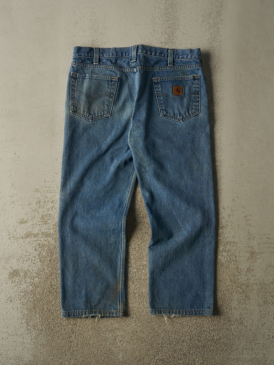 Vintage 90s Dark Wash Carhartt Jeans (37x27)