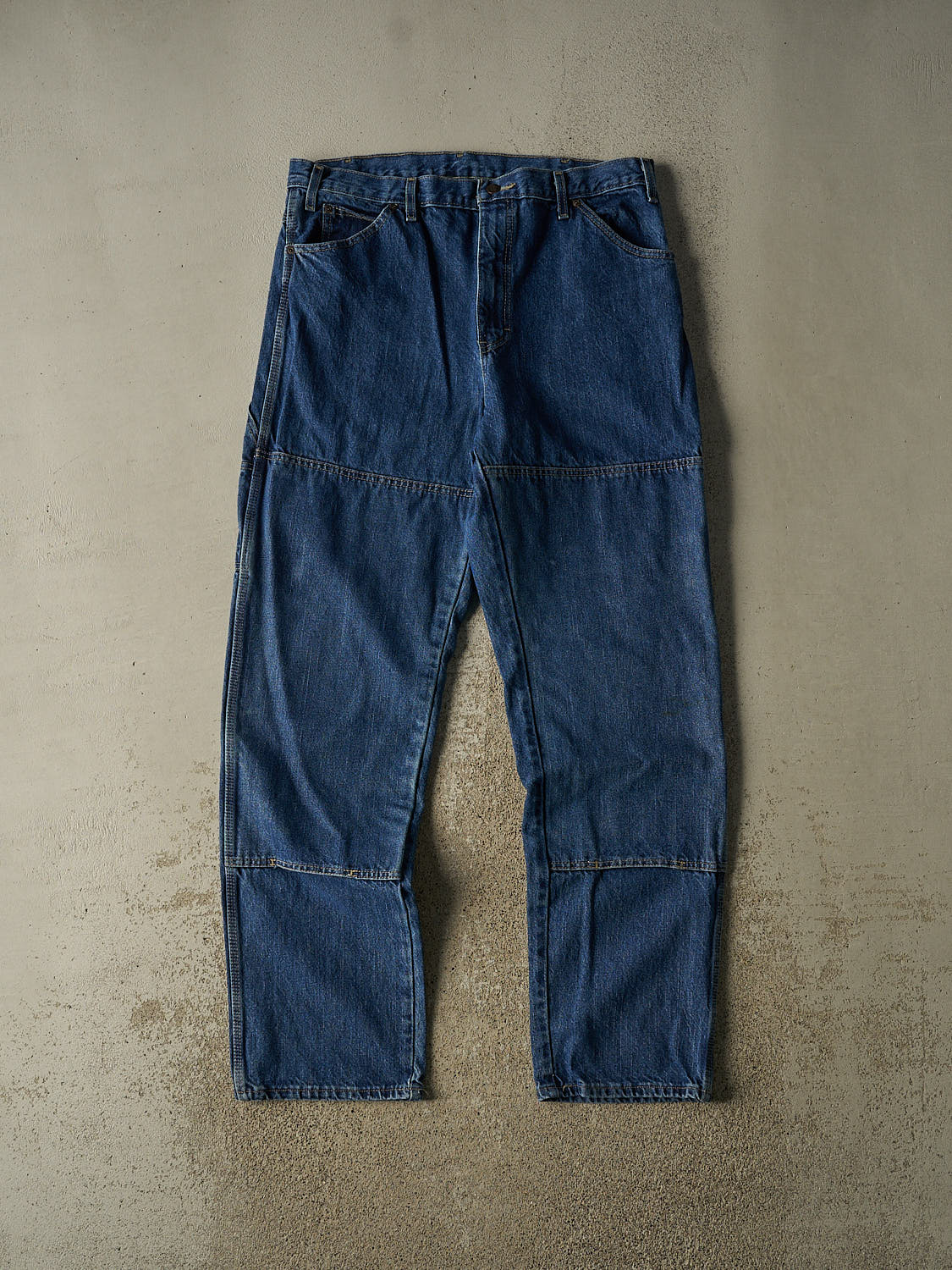 Vintage 90s Dark Wash Dickies Double Knee Carpenter Jeans (36x34)