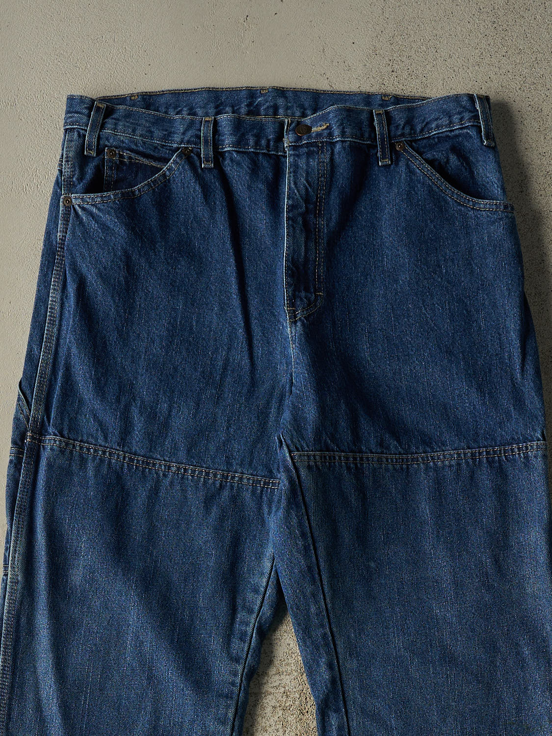Vintage 90s Dark Wash Dickies Double Knee Carpenter Jeans (36x34)