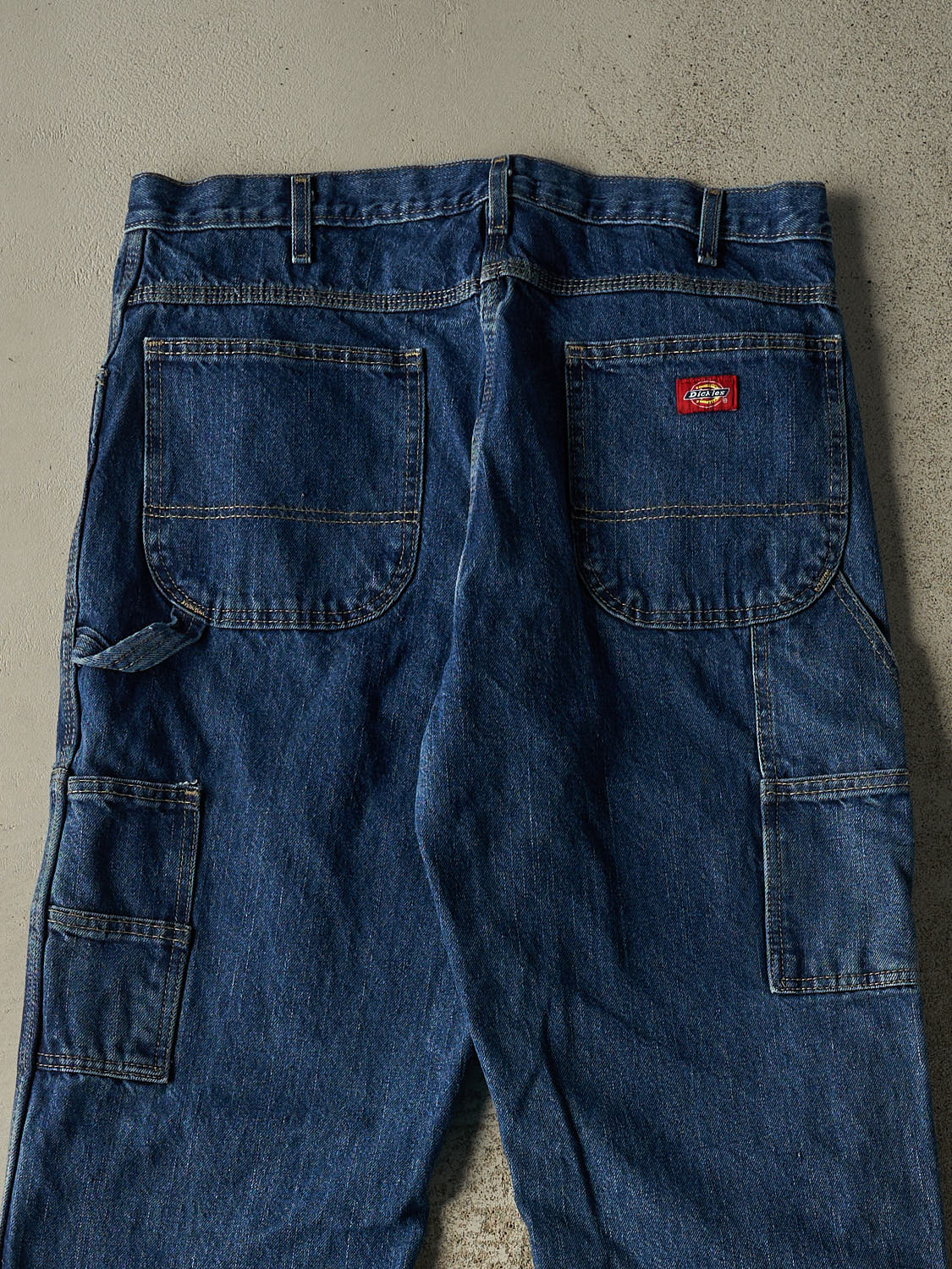 Vintage 90s Dark Wash Dickies Double Knee Carpenter Jeans (36x34)