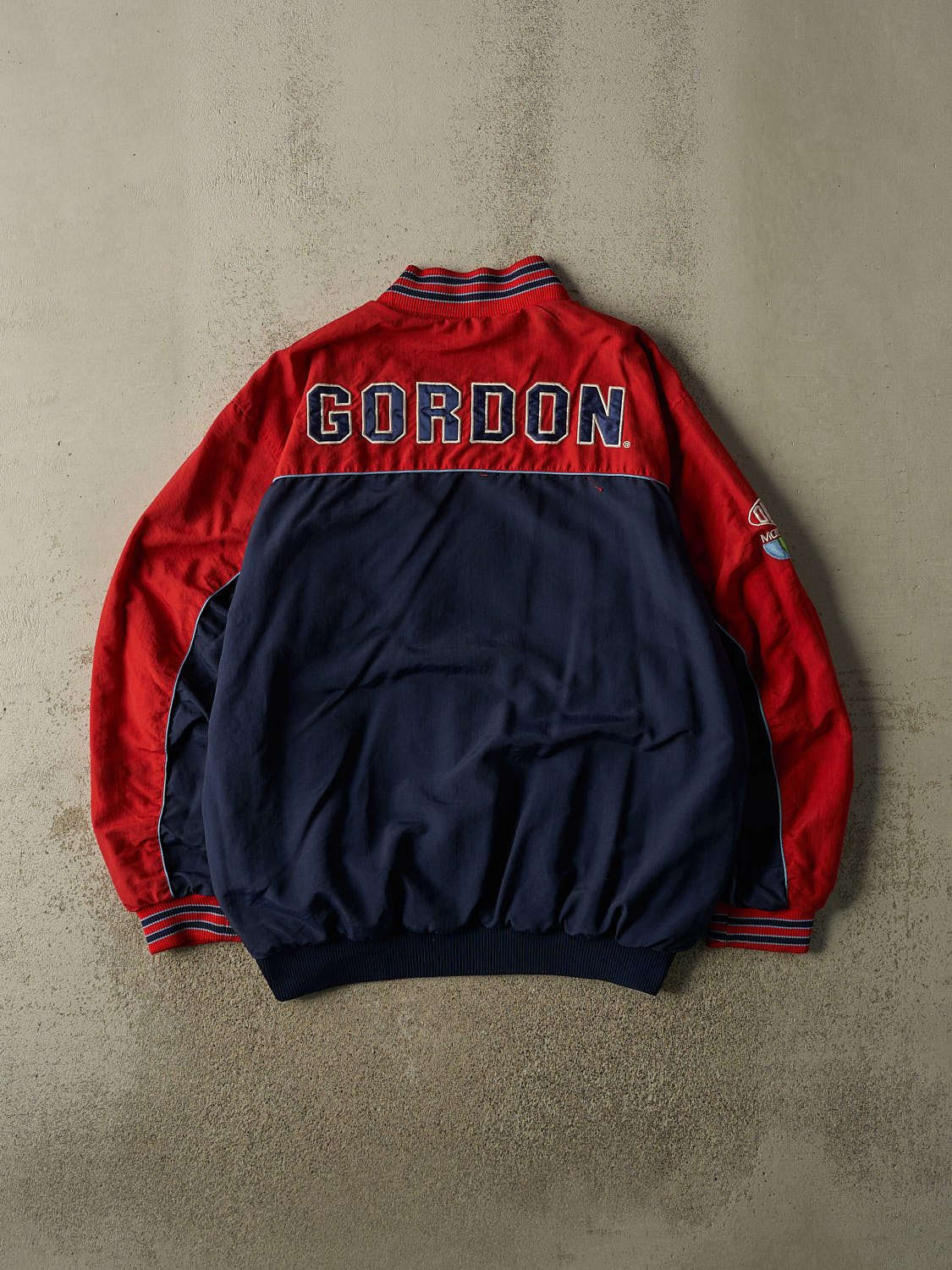 Vintage Y2K Navy Blue Jeff Gordon Nascar Reversible Jacket (XXL)
