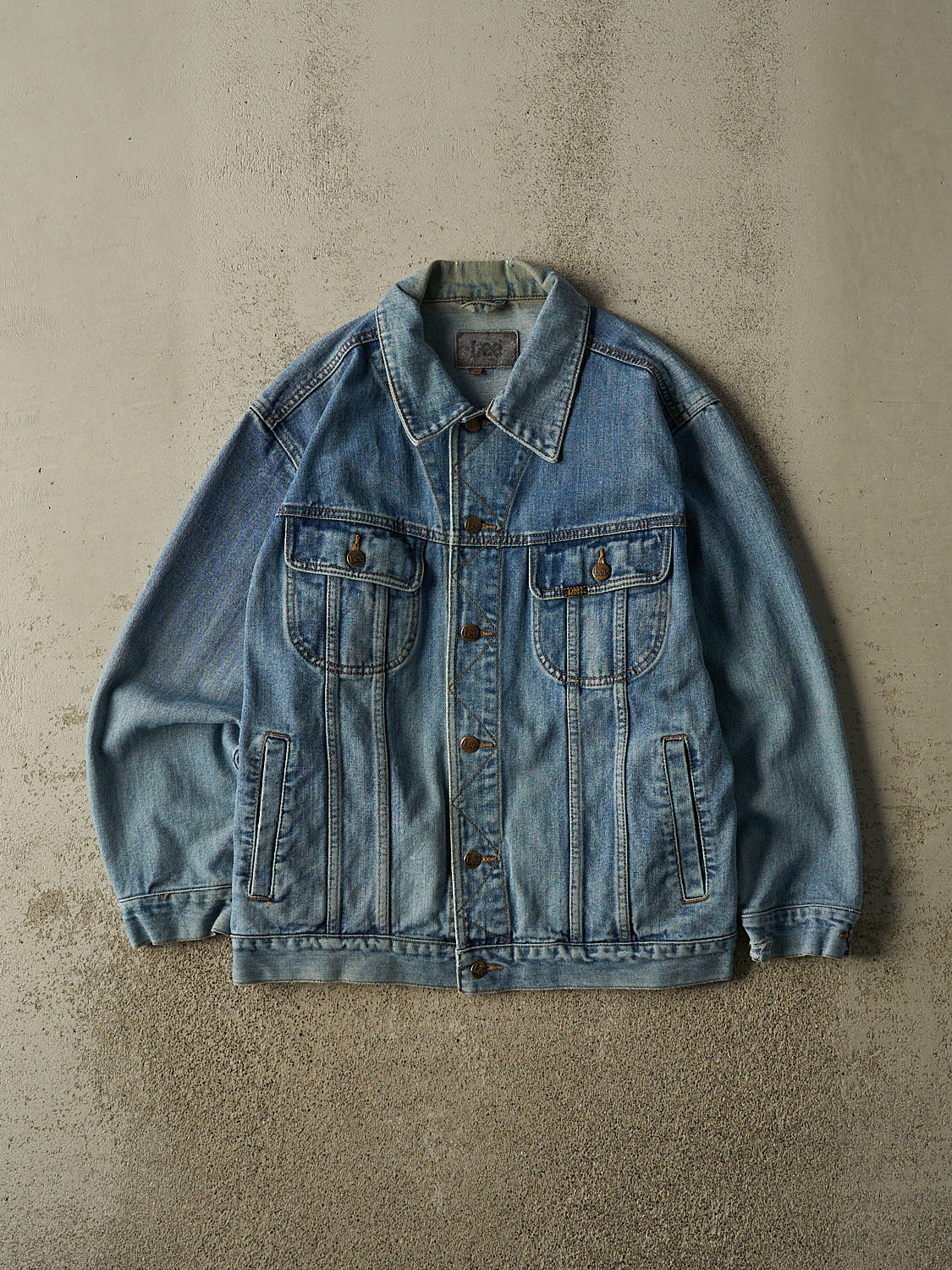 Vintage 90s Mid Wash Lee Denim Jacket (S/M)