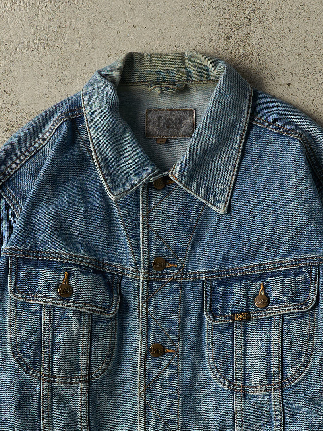 Vintage 90s Mid Wash Lee Denim Jacket (S/M)