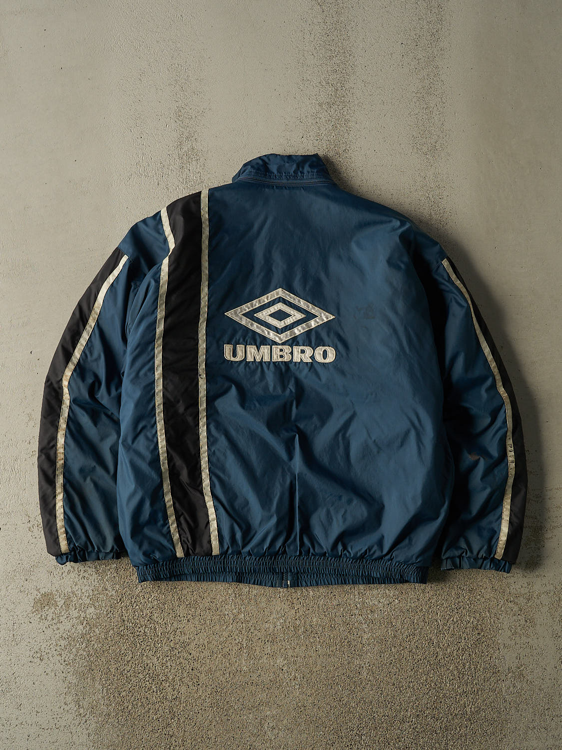 Vintage 90s Blue Umbro Zip Up Windbreaker Jacket (L)