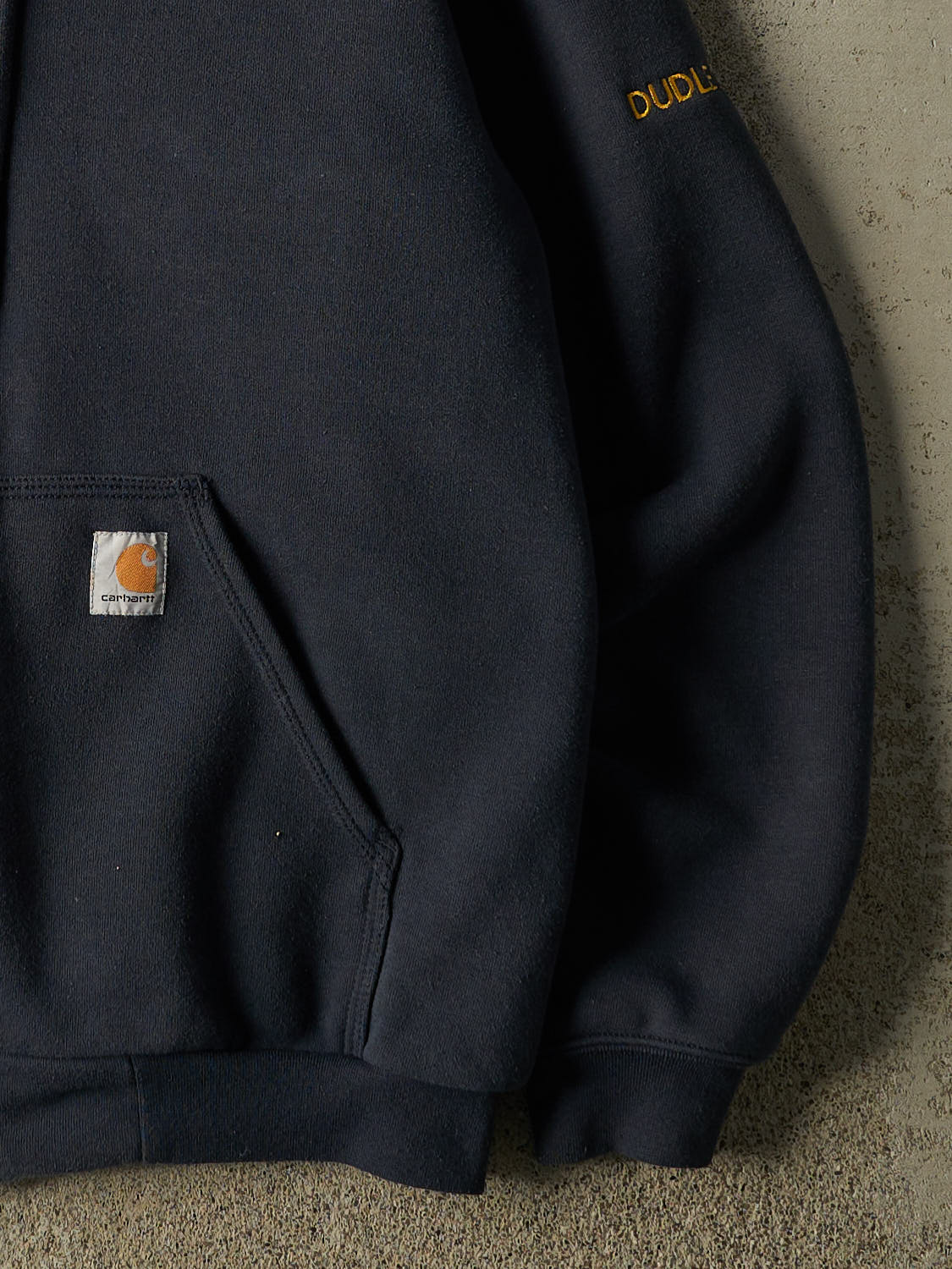 Vintage Y2K Navy Blue Carhartt Fire Dept Zip Up Heavyweight Hoodie (M/L)