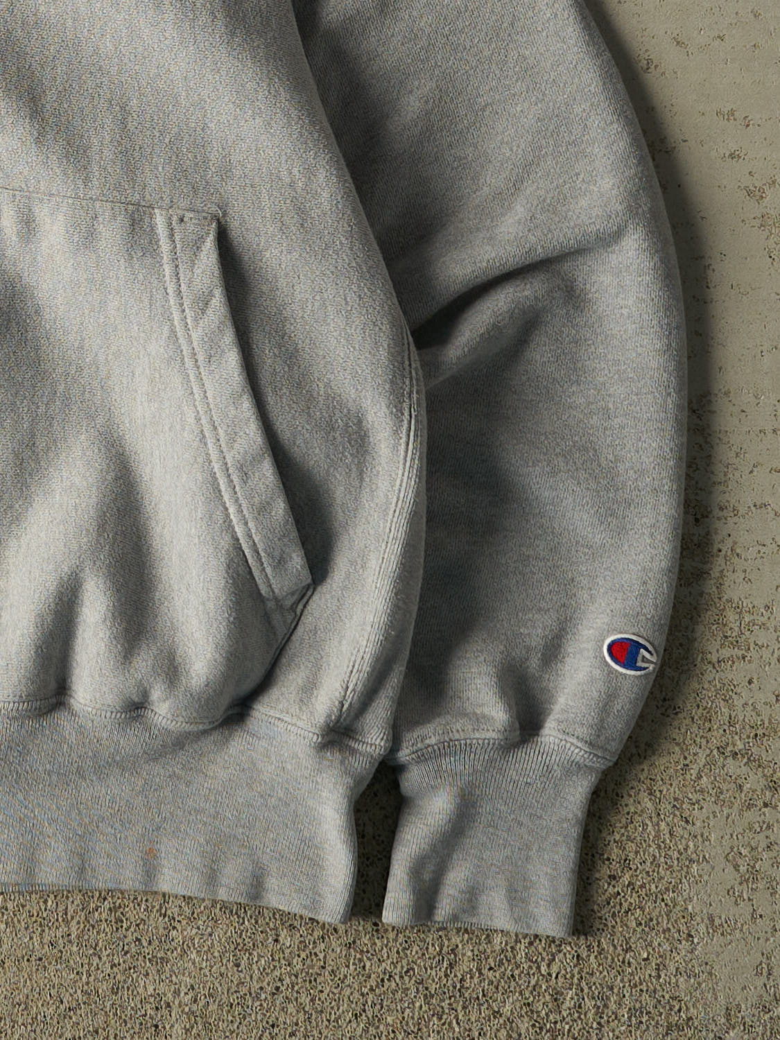 Vintage 90s Grey RARE  Land Rover Champion Reverse Weave Embroidered Hoodie (M)