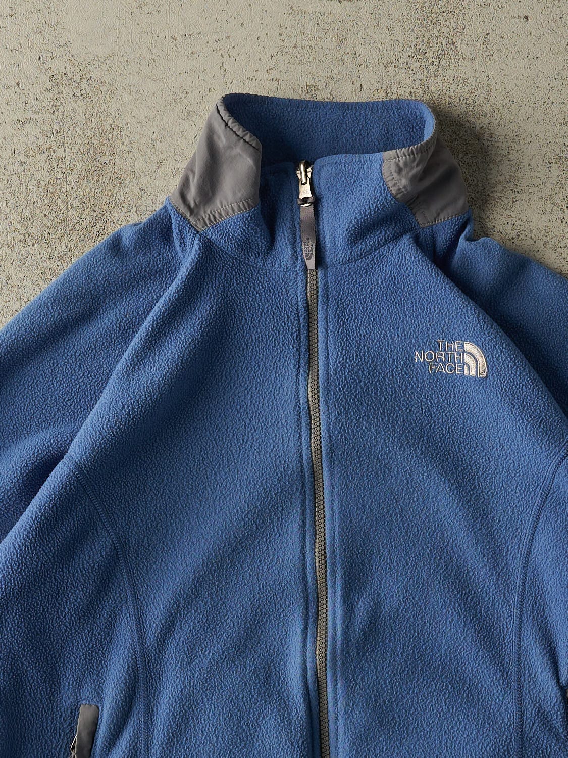 Vintage Y2K Blue The North Face Zip Up Fleece (S/M)