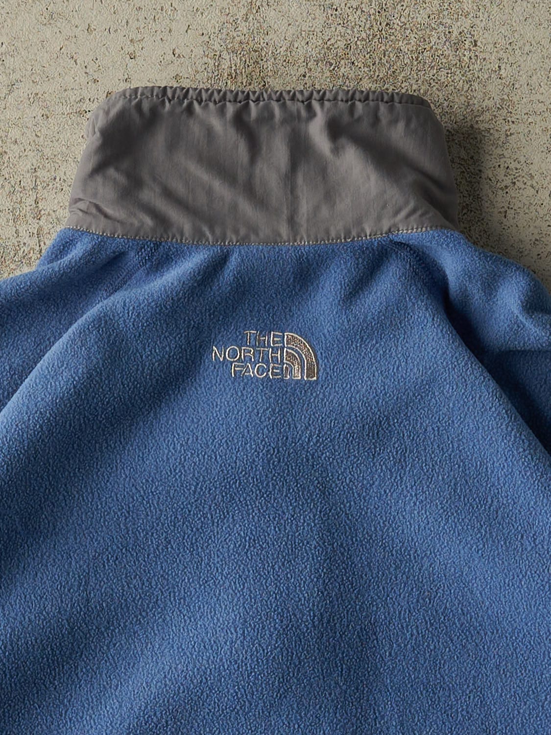 Vintage Y2K Blue The North Face Zip Up Fleece (S/M)