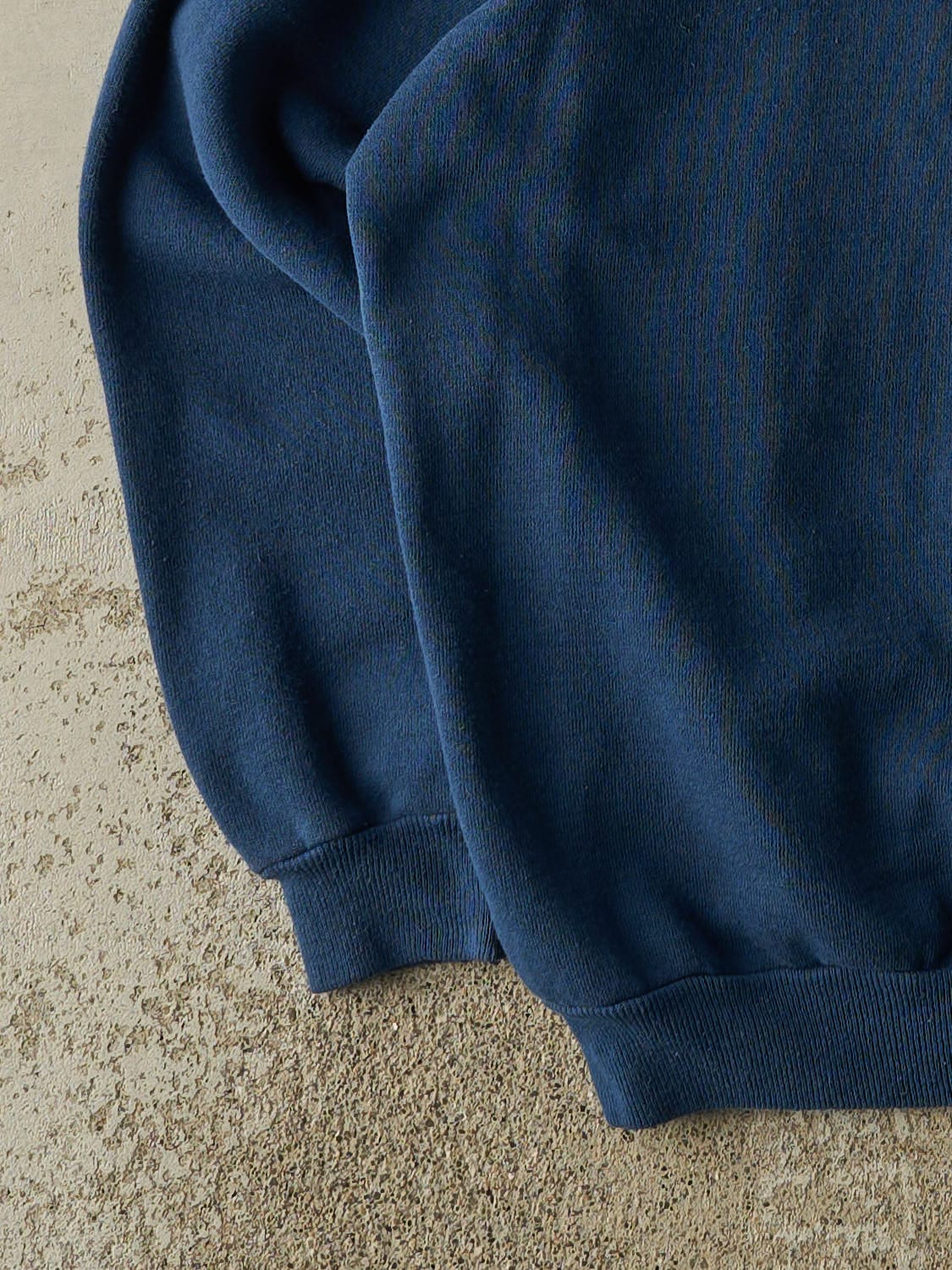 Vintage 80s Faded Navy Blue Blank Crewneck (S/M)