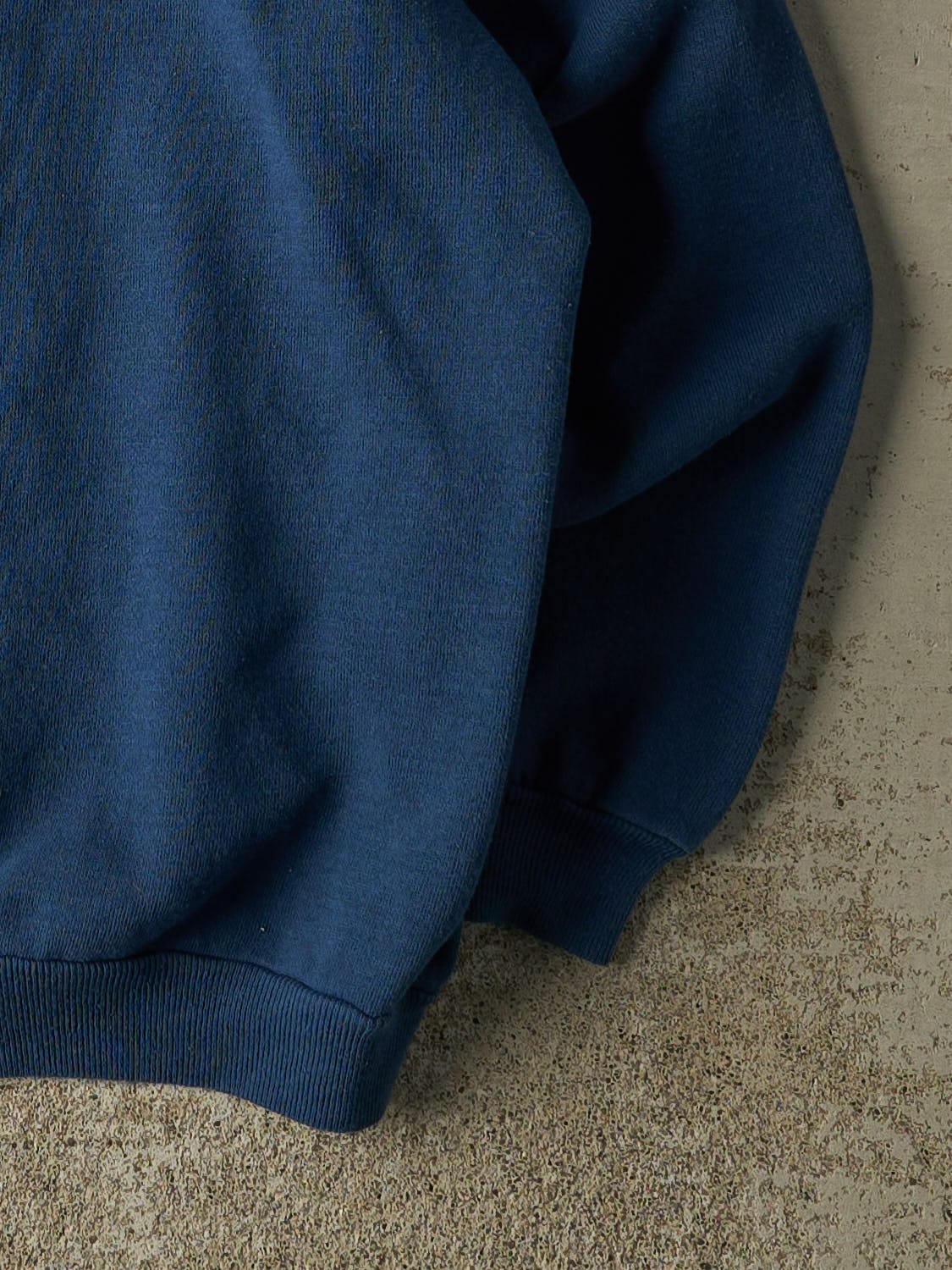 Vintage 80s Faded Navy Blue Blank Crewneck (S/M)
