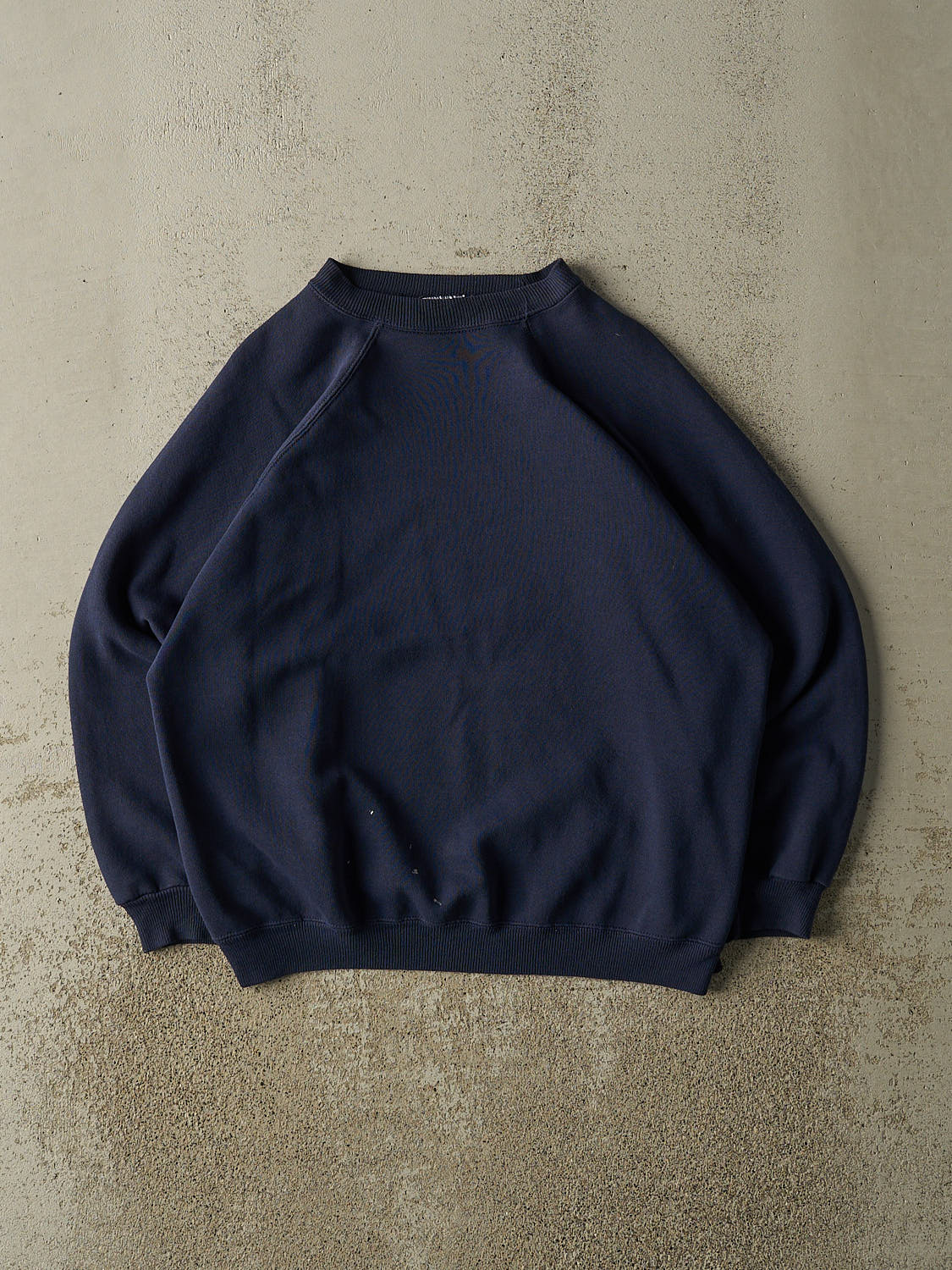 Vintage 80s Navy Blue Black Crewneck (M)