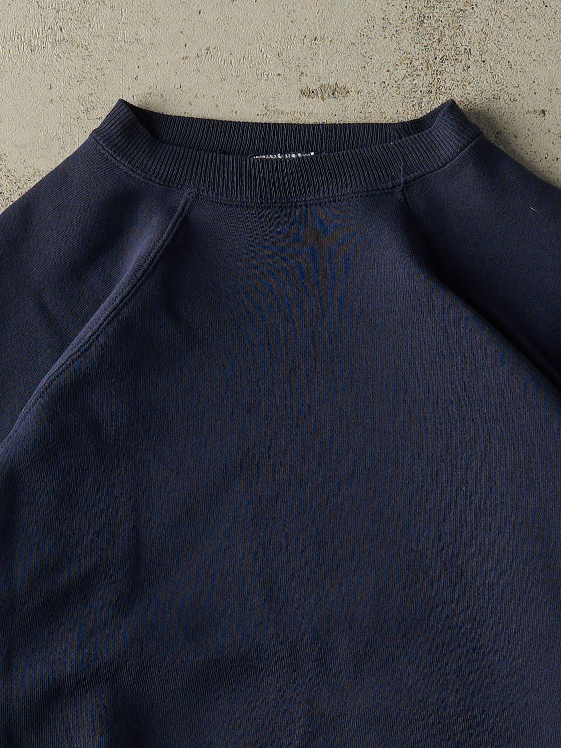 Vintage 80s Navy Blue Black Crewneck (M)