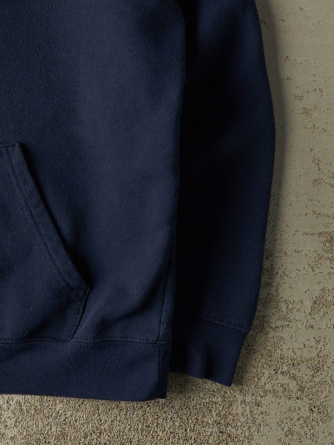 Vintage Y2K Navy Blue University of Michigan Hoodie (S/M)