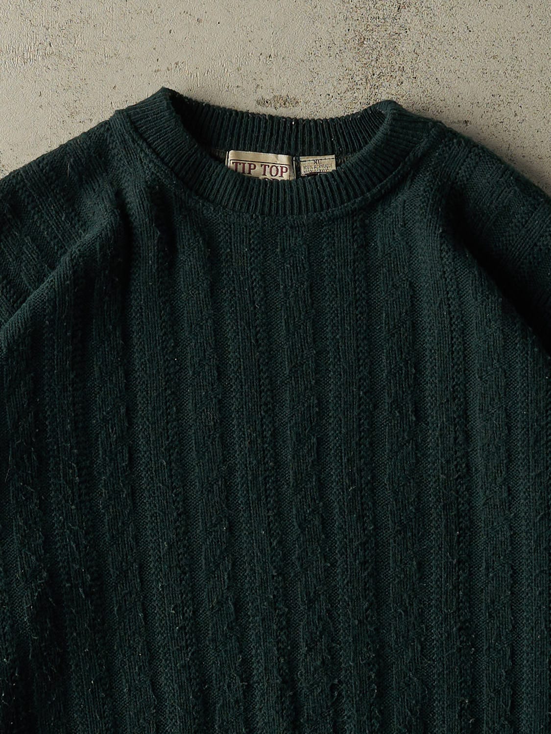 Vintage 80s Forest Green Knit (L/XL)