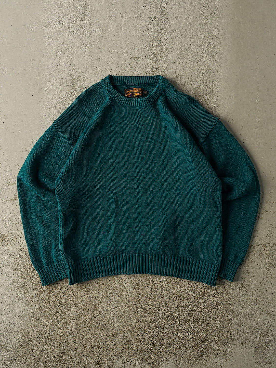 Vintage 90s Teal Eddie Bauer Knit (L)