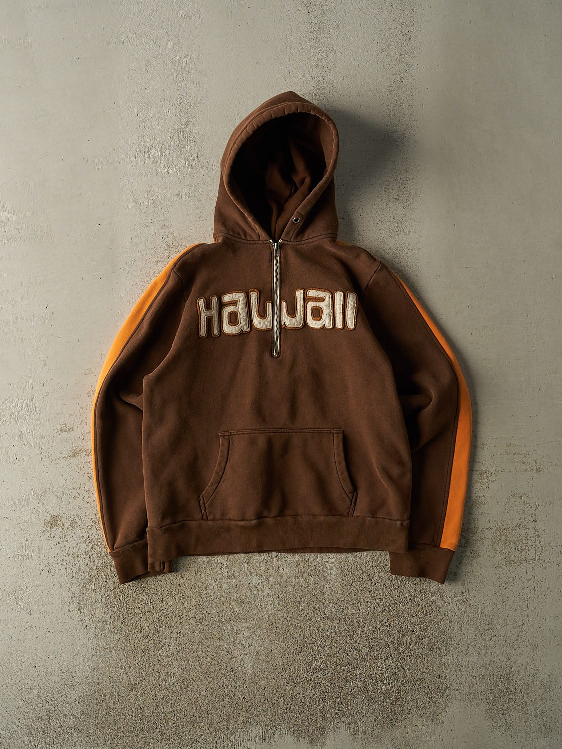 Vintage 90s Brown Hawaii Quarter Zip Hoodie (M/L)