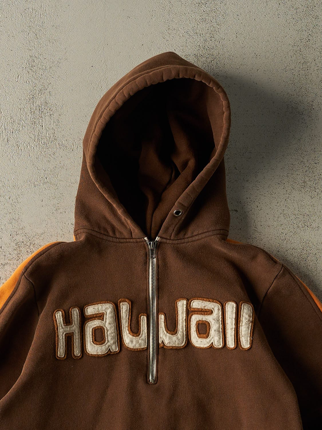 Vintage 90s Brown Hawaii Quarter Zip Hoodie (M/L)