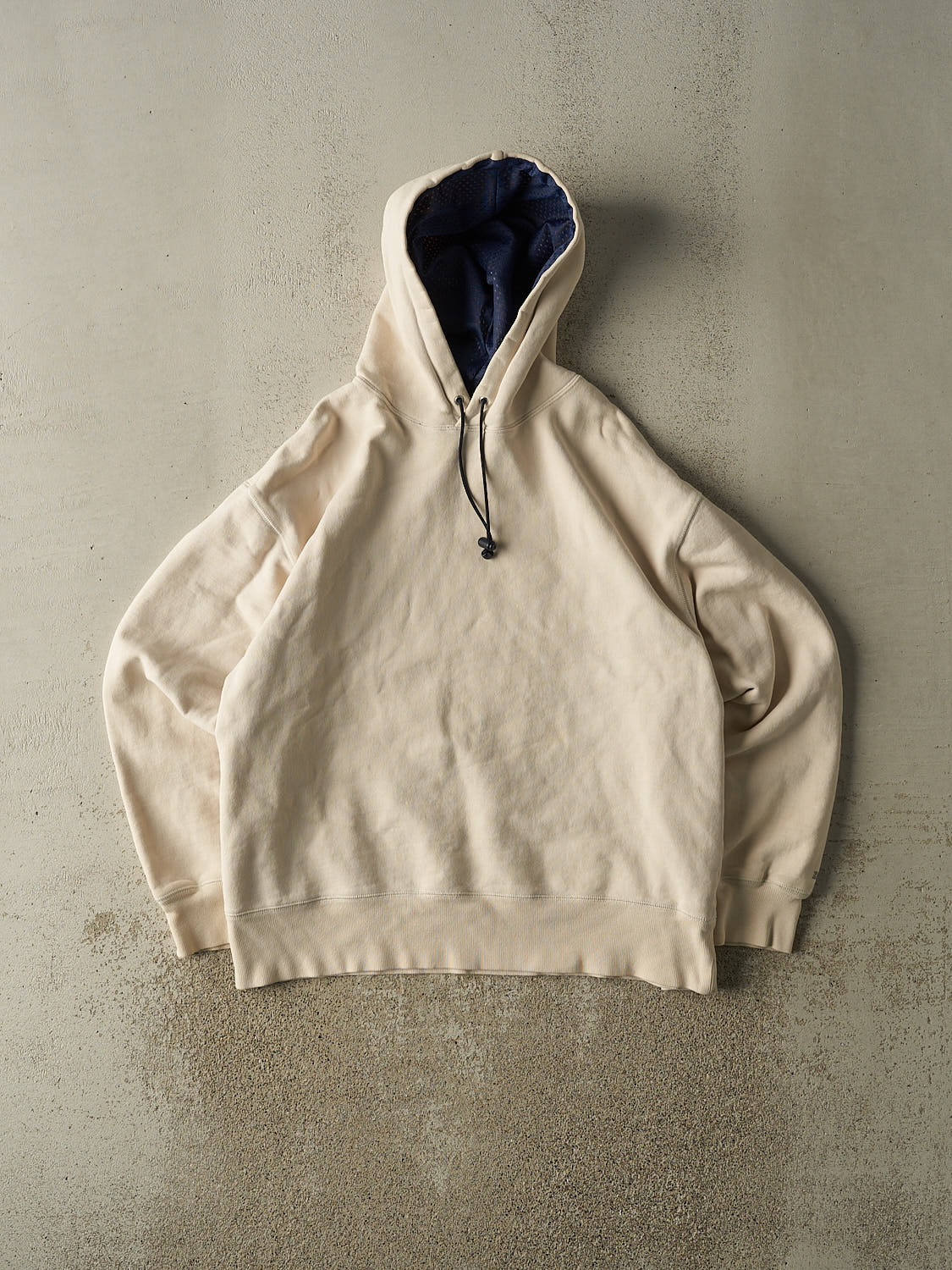 Vintage 90s Beige & Navy Gap Blank Hoodie (L/XL)