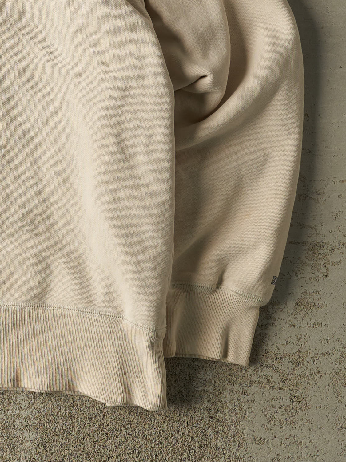 Vintage 90s Beige & Navy Gap Blank Hoodie (L/XL)