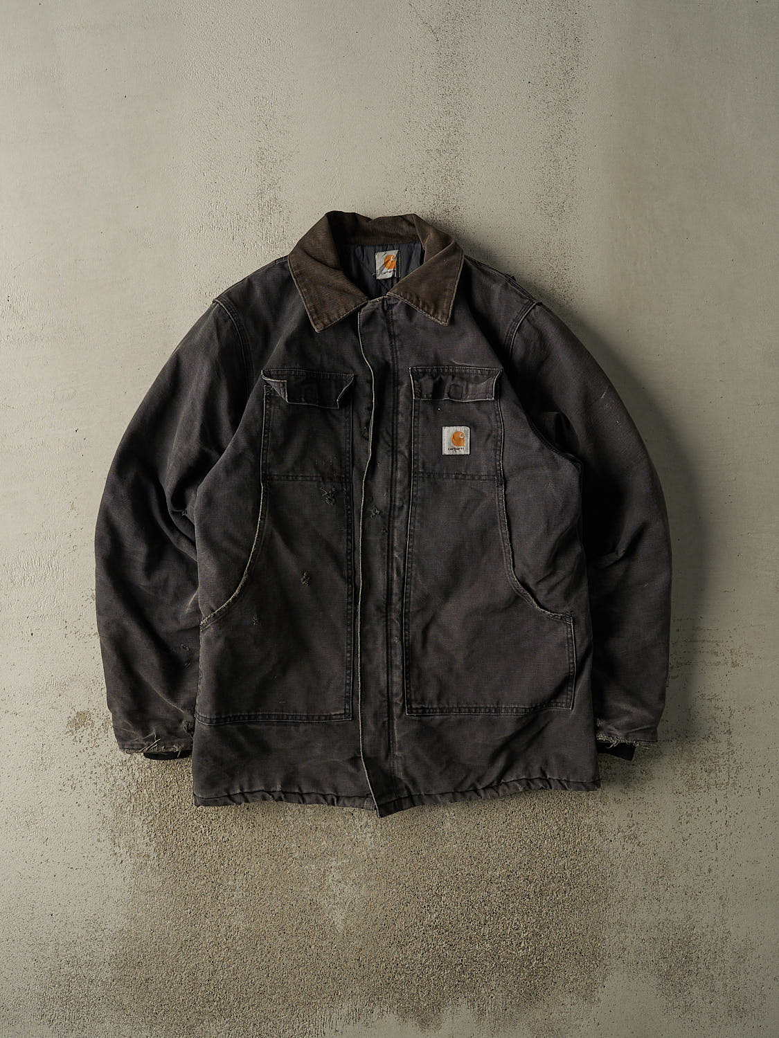 Vintage 90s Charcoal Grey Carhartt Arctic Jacket (XXL)