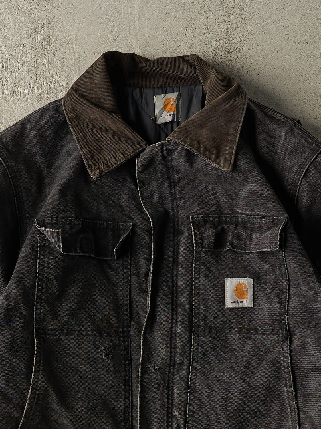 Vintage 90s Charcoal Grey Carhartt Arctic Jacket (XXL)