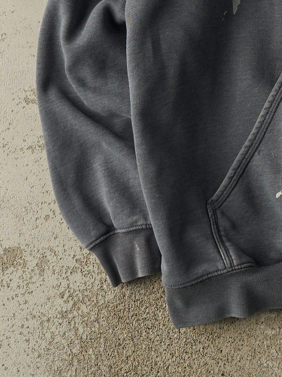 Vintage Y2K Grey Carhartt Hoodie (XL)