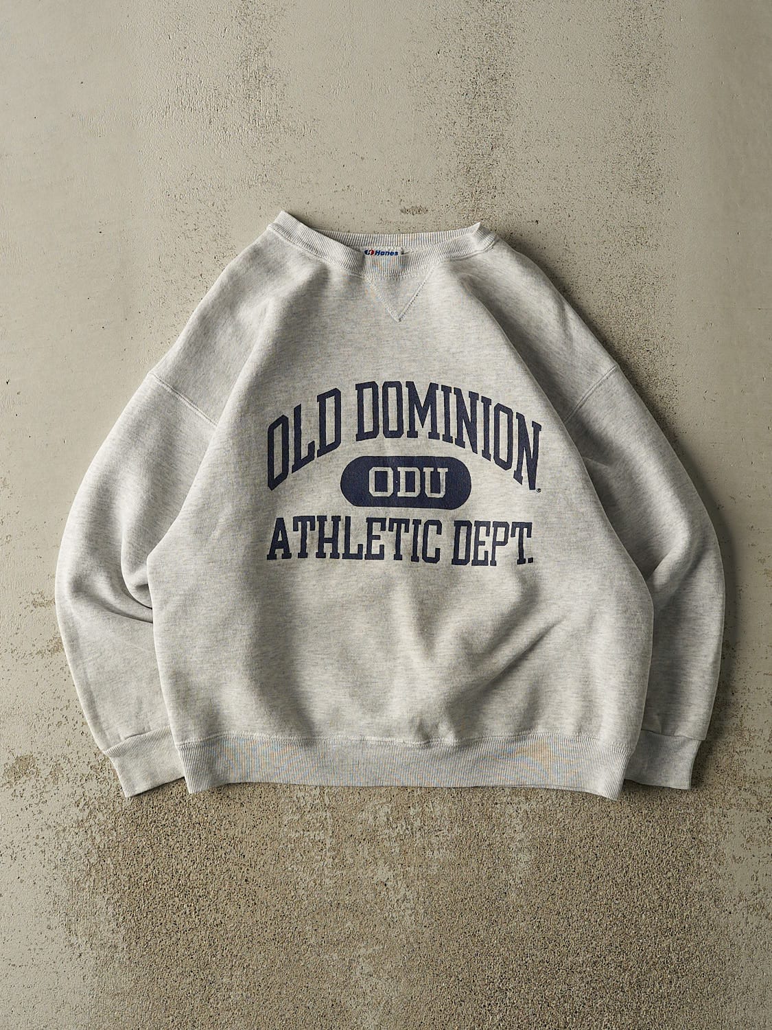 Vintage 80s Heather Grey Old Dominion Athletic Dept Crewneck (M/L)