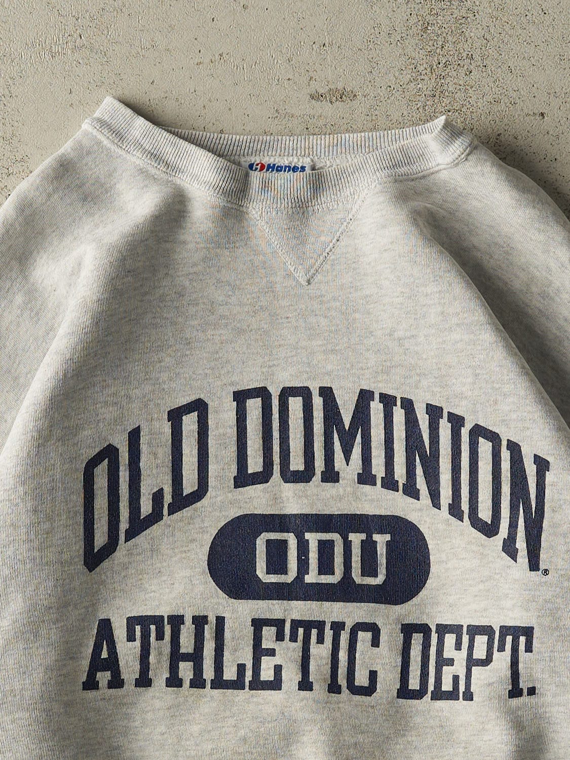 Vintage 80s Heather Grey Old Dominion Athletic Dept Crewneck (M/L)